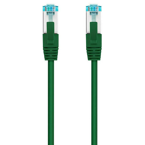 Câble réseau Nanocable Rj45 Lszh Cat.7 600Mhz Sftp Awg26 25 Cm vert