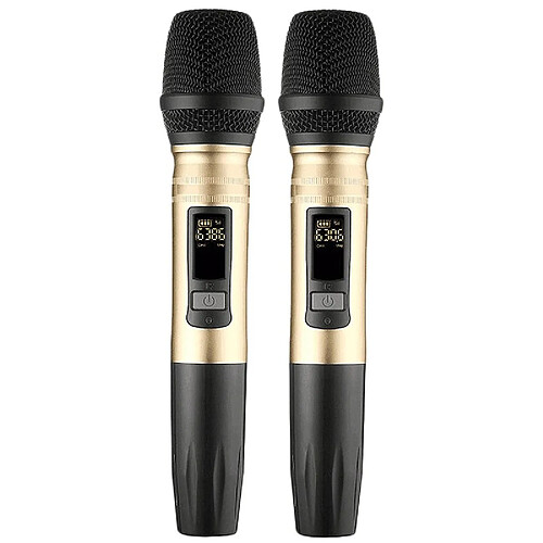 Universal 2 pcs/set de microphone sans fil UX2UHF, microphone à main, haut-parleur, récepteur USB portable UHF, amplificateur vocal DJ pour KTV.