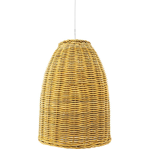 ICONIK INTERIOR Lampe suspendue style boho Bali en rotin naturel - Lie Bois naturel