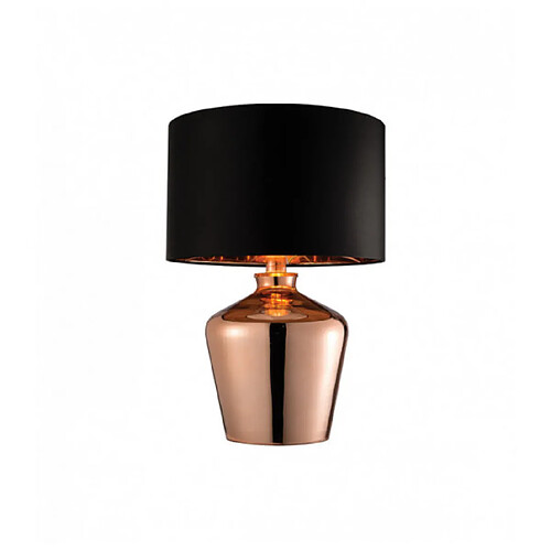 Endon Lampe Waldorf, cuivre, avec abat-jour