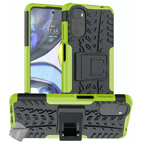 Htdmobiles Coque rigide anti choc pour Motorola Moto G22 / E32 / E32s + film ecran - VERT