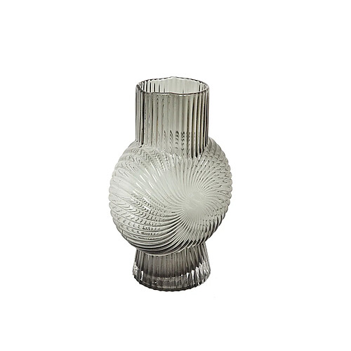 Vase Romimex Gris verre 18 x 25 x 18 cm