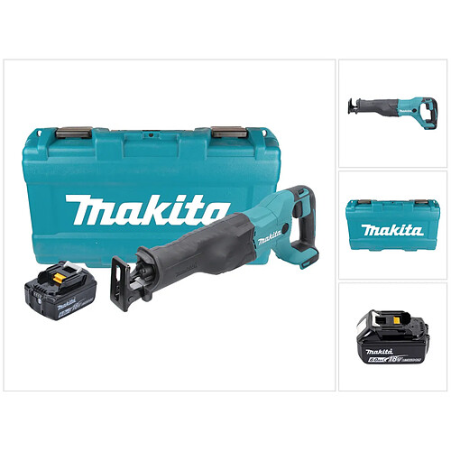 Makita DJR186G1K Scie récipro sans fil 18V + 1x Batterie 6,0 Ah + Coffret - sans chargeur