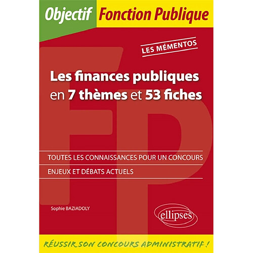 Les finances publiques en 7 thèmes et 53 fiches · Occasion