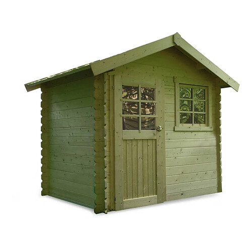 Solid Abri jardin bois Saran - 5.9 m² - 2.98 x 1.98 x 2.39 m - 28 mm