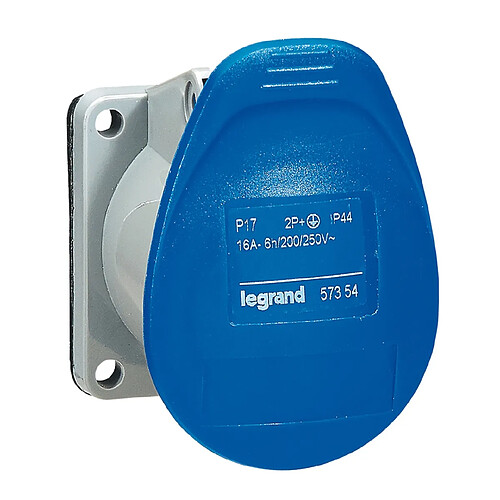 prise tableau 16 ampères 2p+t ip44 bleu - legrand 057354