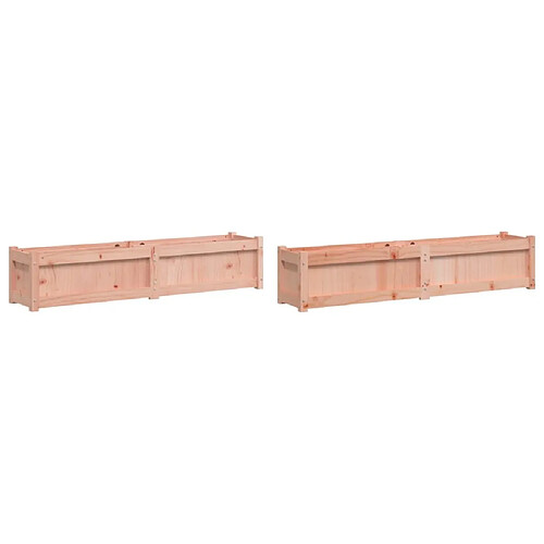 Maison Chic Lot de 2 Jardinières,Bac à fleurs - pot de fleur bois massif douglas -GKD77877