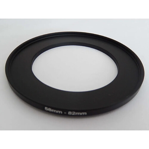 vhbw adaptateur filtre Step UP 58mm-82mm noir pour appareil photo Agfa, Agfaphoto, Canon, Casio, Fujifilm, Kodak, Minolta, Nikon, Olympus