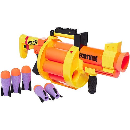 Nerf pistolet fortnite GL et Flechettes Officielles jaune orange noir