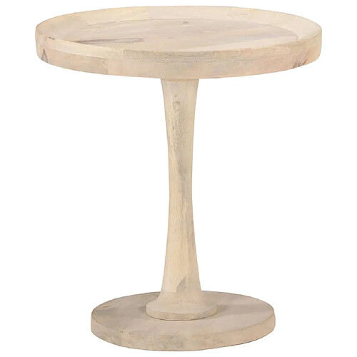 vidaXL Table d'appoint Ø50x55 cm Bois de manguier massif