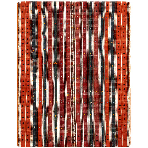 Vidal Tapis de laine 180x139 rouge Jajim