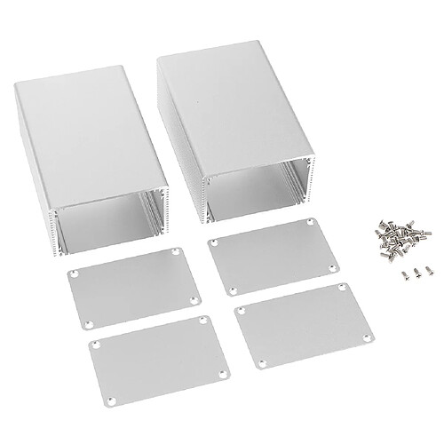 2x Boîtier Externe en Alliage Aluminium Enclosure pour Disque Ordinateur