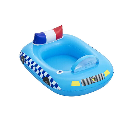 Bateau Gonflable Voiture Police Bestway 88x66x32 cm Son Sirène de Police à partir de 3 Ans