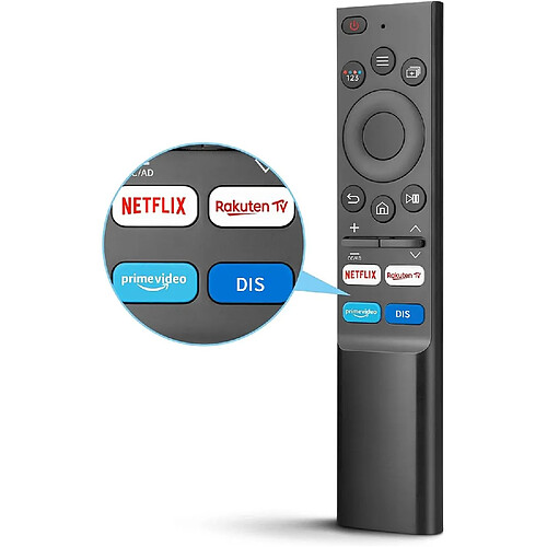 SANAG Telecommande Universelle Pour Samsung Smart Tv, Nouvelle Telecommande Infrarouge Samsung Amelioree Avec Boutons Netflix, Prime Video, Samsung Tv Plus, Zee5, Www, Tv