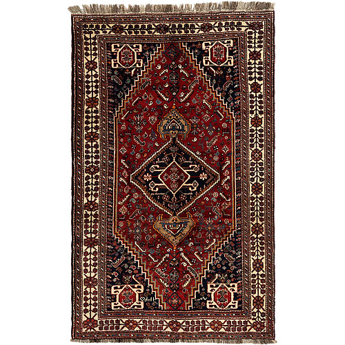 Vidal Tapis de laine 260x156 rouge Ghashghai