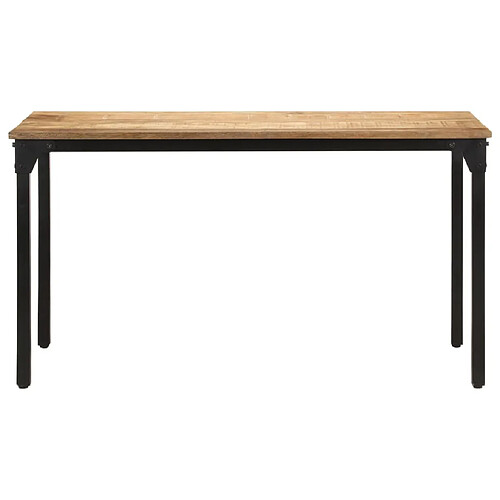 Maison Chic Table de salle à manger,Table à dîner 140x70x76 cm Bois de manguier brut -GKD65244