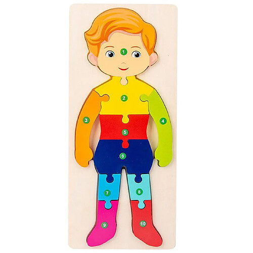 Bois Puzzles Conseil Forme Couleur Early Educational Montessori Toy Boy