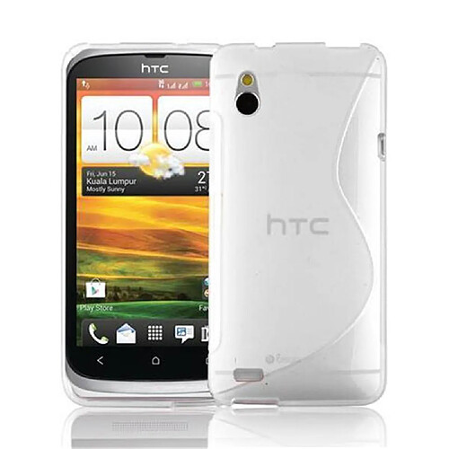 Cadorabo Coque HTC Desire V Etui en Blanc