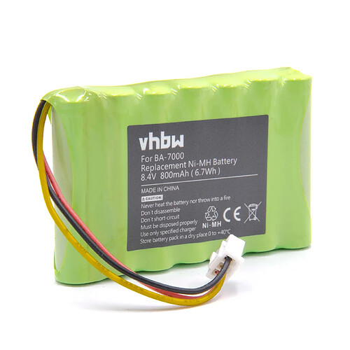 vhbw Batterie compatible avec Brother P-Touch PT7600VP, PT-7600VP imprimante, scanner, imprimante d'étiquettes (800mAh, 8,4V, NiMH)