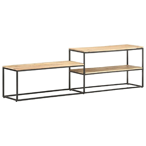 Maison Chic Meuble TV scandinave - Banc TV pour salon 180x30x50 cm Bois de manguier brut -MN66825