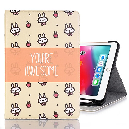 Wewoo Housse Étui Coque Etui à rabat horizontal en cuir avec motif Lapins pour iPad Pro 11 pouces 2018avec fentes cartes & support & porte-monnaie & cadre photo & fente stylo