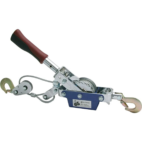 Carpoint Treuil manuel portable avec câble 800 kg Chrome