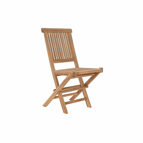 Chaise de jardin DKD Home Decor Marron Teck (57 x 47 x 90 cm)