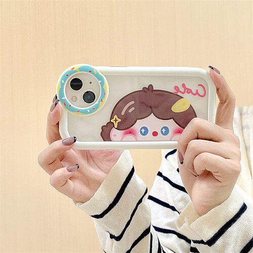 GUPBOO Étui pour iPhone12 Star eye petite fille mignonne étui de téléphone portable créatif anti-chute doux