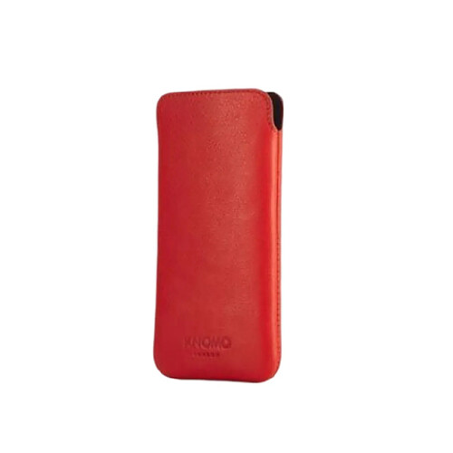 KNOMO Étui pour iPhone 6 Plus Élégant Slim Sleeve Anti-rayures en Cuir Rouge