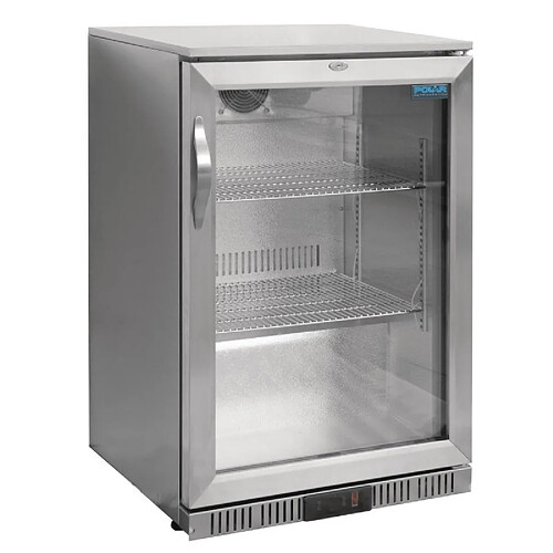 Arrière Bar Porte Pivotante Inox 138L - 108 Bouteilles - Polar - R600a - Acier inoxydable1138Vitrée/battante 600x520x900mm