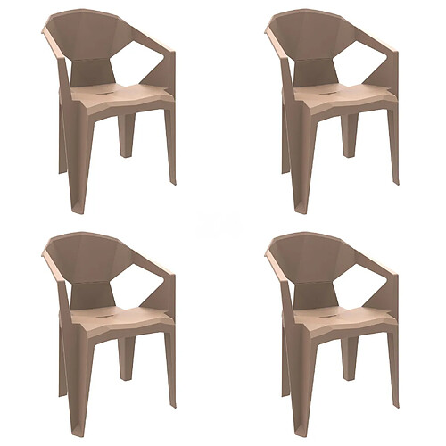 Fauteuil Intérieur Extérieur DELTA Set de 4 - Resol