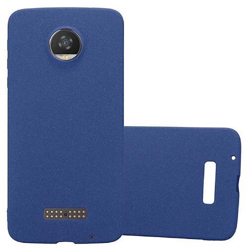 Cadorabo Coque Motorola MOTO Z2 Etui en Bleu