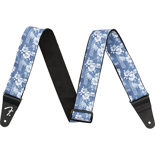 Hawaiian Strap Blue Floral 2" Fender