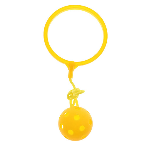 sauter balle exercice de plein air fitness jouet cheville anneau swing ball pour les enfants jaune