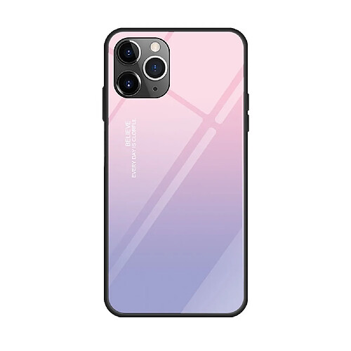 Wewoo Coque Rigide Pour iPhone 11 Pro Coloré En Verre Peint Purple Sky