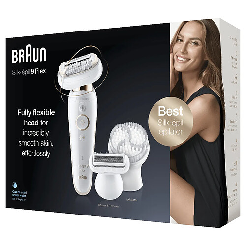 Braun Silk-épil 9 81688639 épilateur Blanc, Or 40 pince(s)