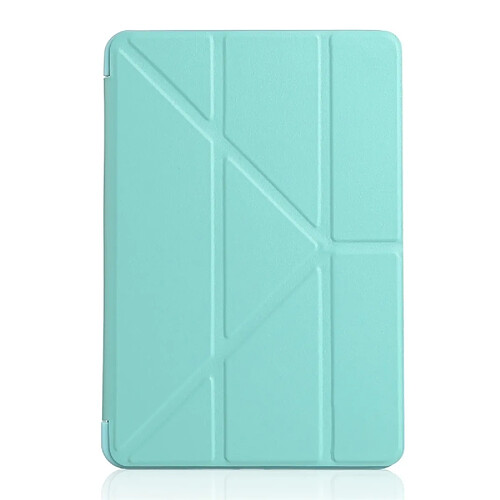 Wewoo Housse Étui Coque en cuir pleine texture PU + Gel de silice Millet pour iPad Mini 2019avec support à rabats multiples vert