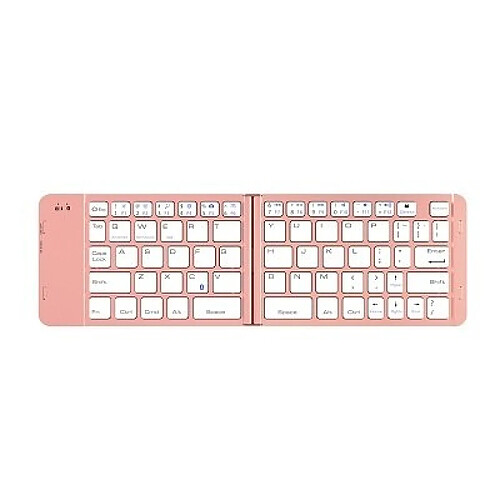 Universal Clavier sans fil Bluetooth 3.0 Clavier en fibre pliable iPad IOS 10 mètres Clavier pour tablette | Clavier (or rose)