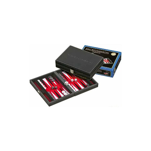 Philos HOT GAMES Coffret de backgammon noir de luxe Ludovic