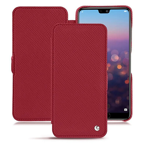 Housse cuir Huawei P20 Pro - Rabat horizontal - Rouge passion ( Pantone #a6192e ) - NOREVE