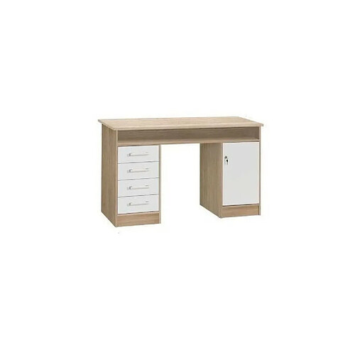 FINLANDEK Bureau TYO contemporain decor chene et blanc - L 126 cm