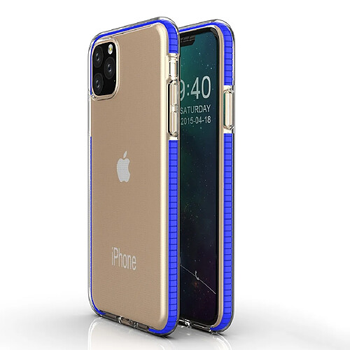 Wewoo Coque Souple Pour iPhone 11 TPU Housse de protection antichute bicolore Dream Blue