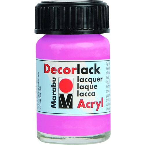 Marabu Vernis acrylique 'Decorlack', rose, 15 ml, ()