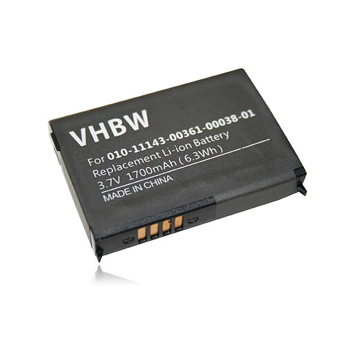 vhbw Li-Ion batterie 1700mAh (3.7V) pour système de navigation GPS Garmin Zumo 210, 210 CE, 220, 600, 650, 660, 660LM, 665, 665LM