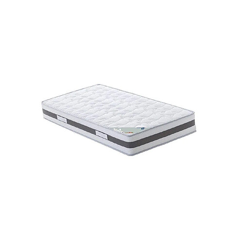 Literie Julien Lot de 2 Matelas Mémoire de Forme 60 Kg/m3 90x190 x 23 cm Très Ferme - 7 Zones de Confort - Noyau Poli Lattex HR Dernière Génération - Très Respirant