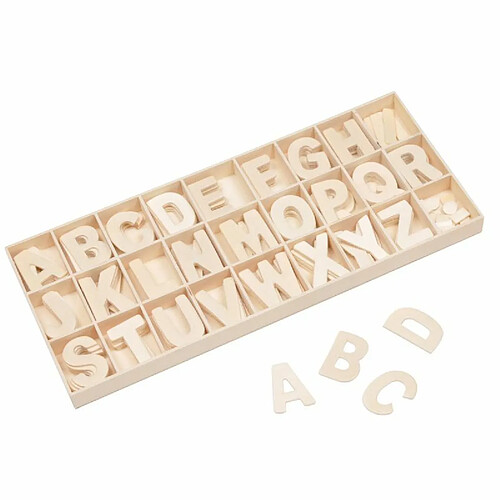 Paris Prix Embellisseurs Déco 6 Alphabets 22cm Naturel