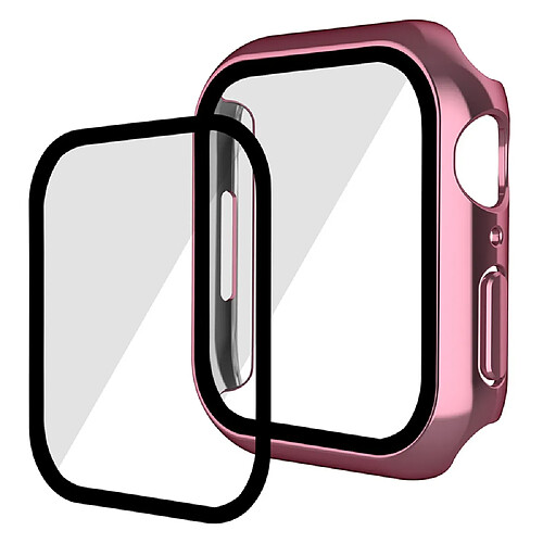 Coque en TPU ENKAY électroplaqué, rose pour Apple Watch Series 7 41mm