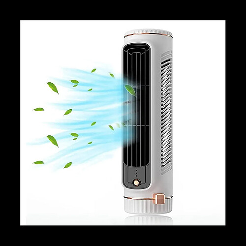 Climatiseur à Distance Automatique Portable, Climatiseur Personnel USB Mini Climatiseur avec Ventilateur Électrique à 3 Vitesses Blanc