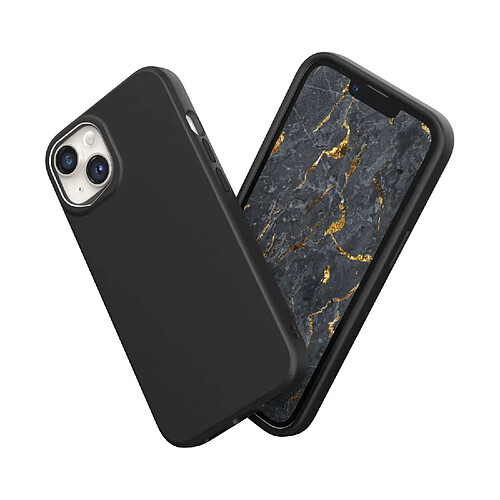 RHINOSHIELD Coque Compatible avec [iPhone 14] SolidSuit - Coque Fine avec Technologie d'absorption des Chocs et Finition Premium Matte - Noir Classic