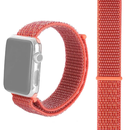 Wewoo Pour Apple Watch séries 3 et 2 et 1 Bracelet de montre en nylon Simple Fashion de 42 mm avec Magic Stick (abricot)